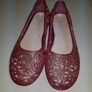 SOLD***Little girl jelly shoes, pink, 11